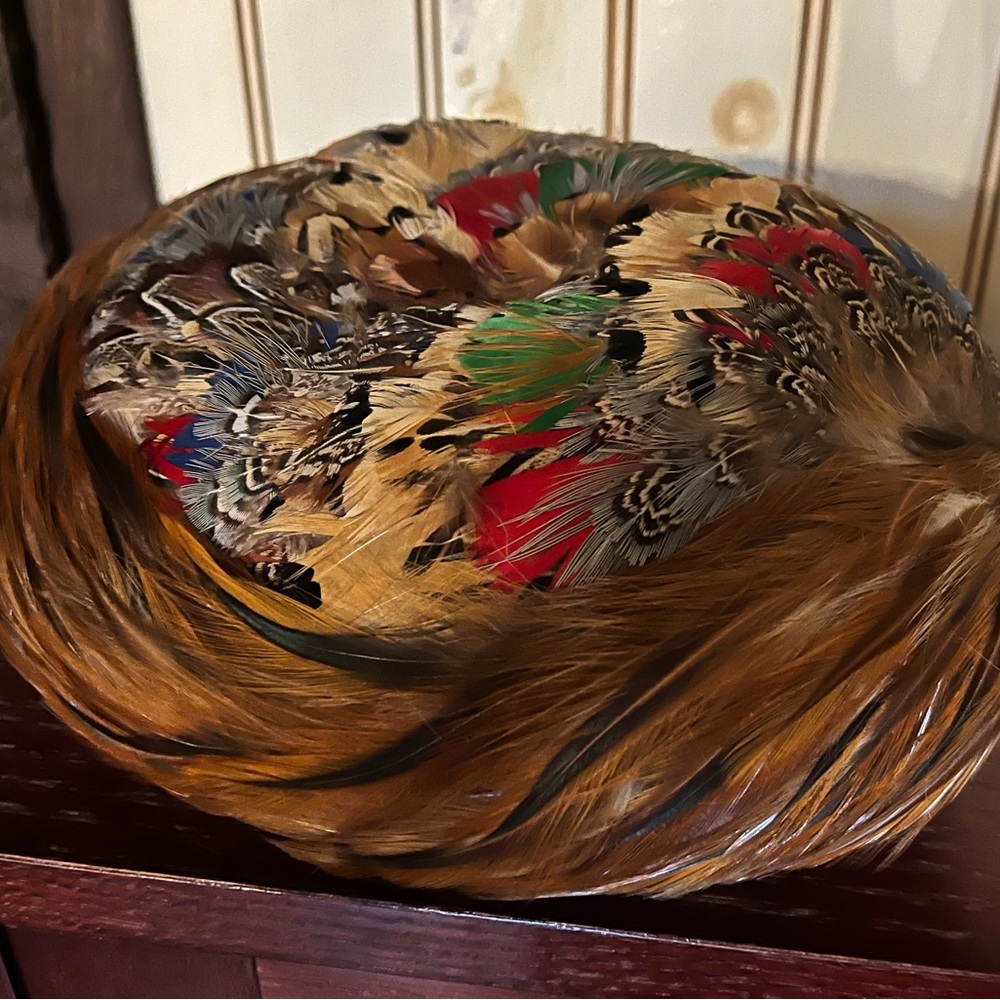 Colorful Feathered Hat
